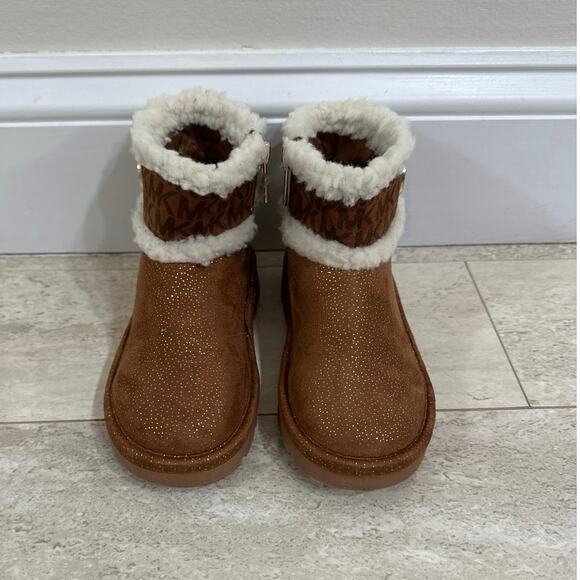 Michael Kors Brown Ankle Boots 10T - Picture 2 of 9
